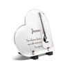 Plaque funéraire guitare-acoustique-blanche-forme-coeur 23 Plaquedeces.fr